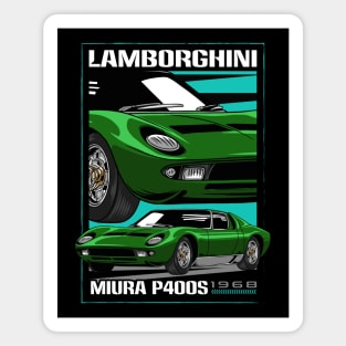 Classic Miura Exotic Car Magnet